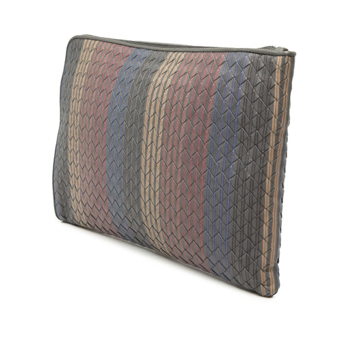 Bottega Veneta Nappa Intrecciato Stripe Document Case