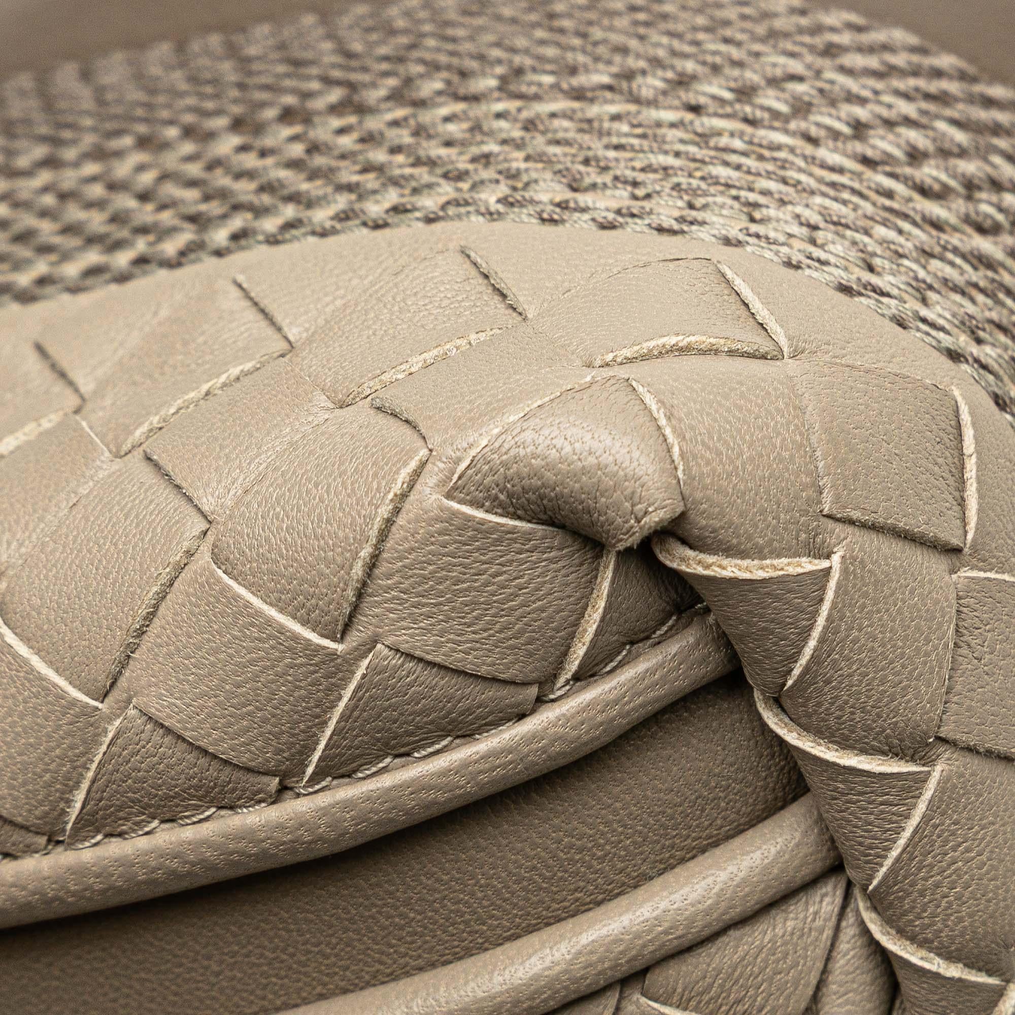Bottega Veneta Nappa Intrecciato Striped Nodini Crossbody