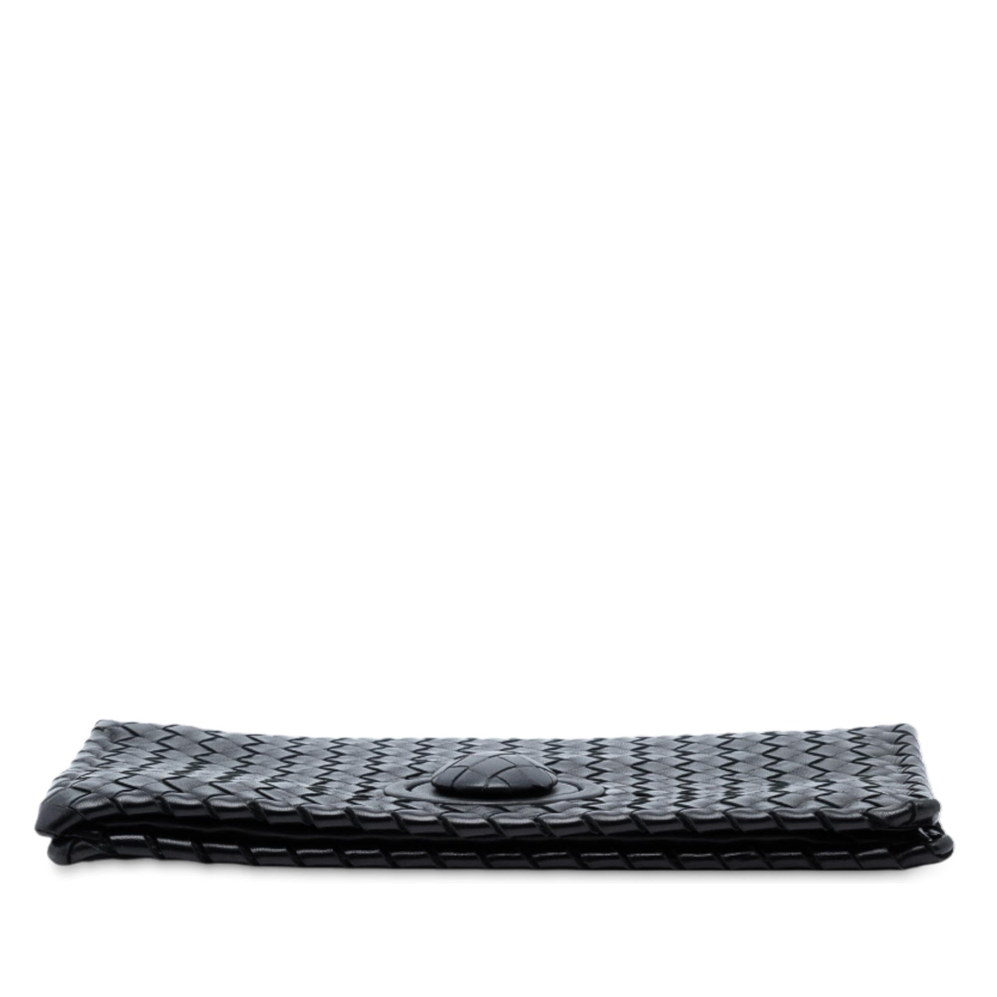 Bottega Veneta Nappa Intrecciato Turn Lock Clutch