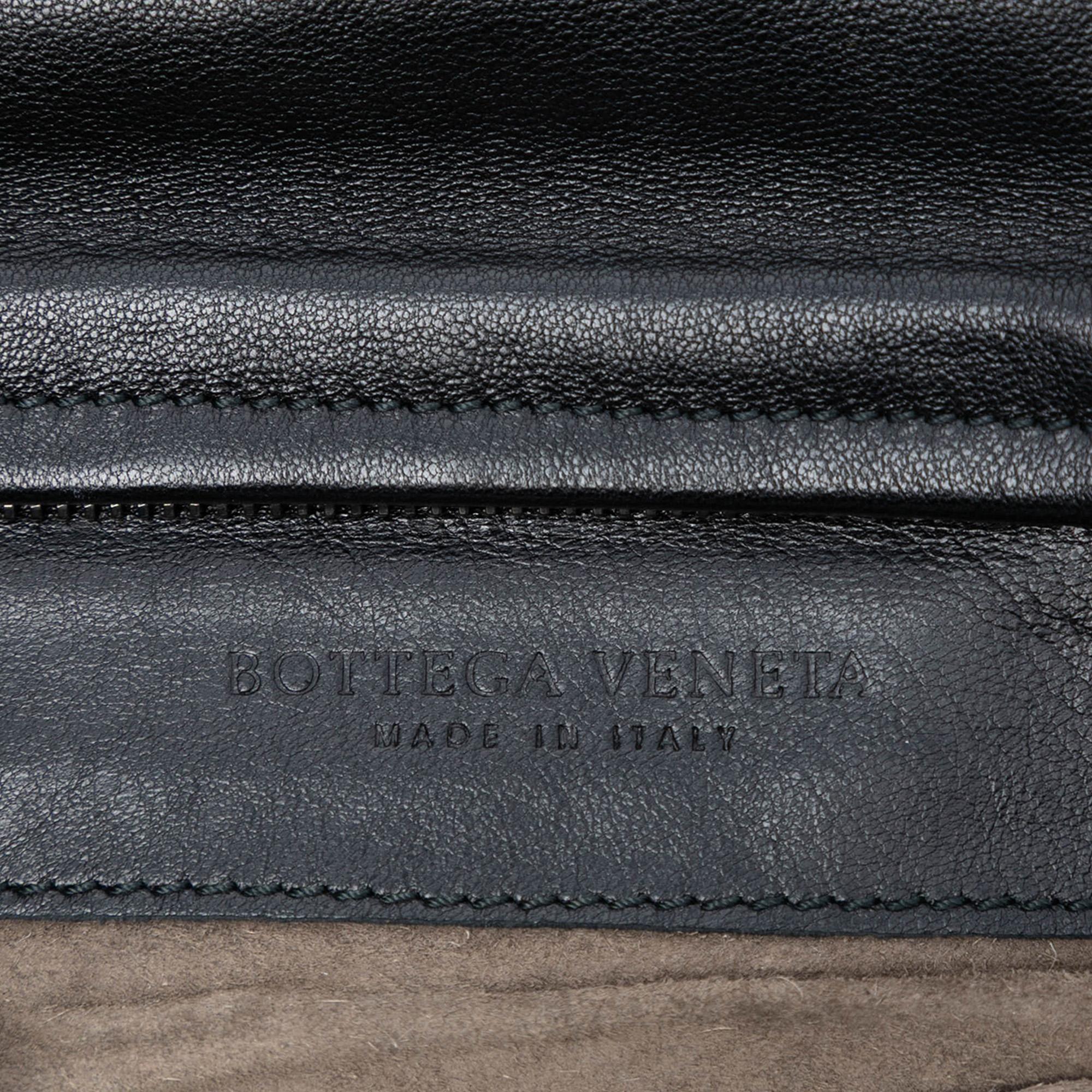 Bottega Veneta Nappa Intrecciato Turn Lock Clutch