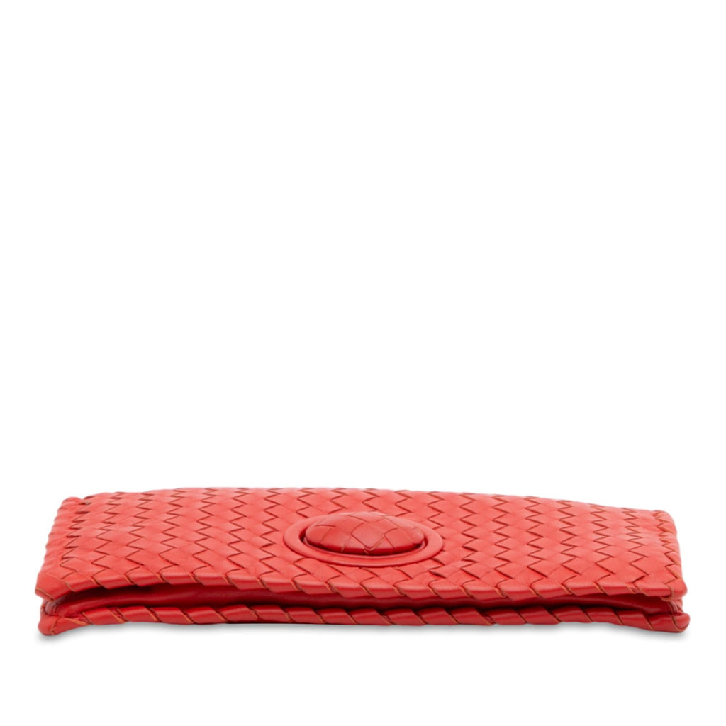 Bottega Veneta Nappa Intrecciato Turn Lock Clutch