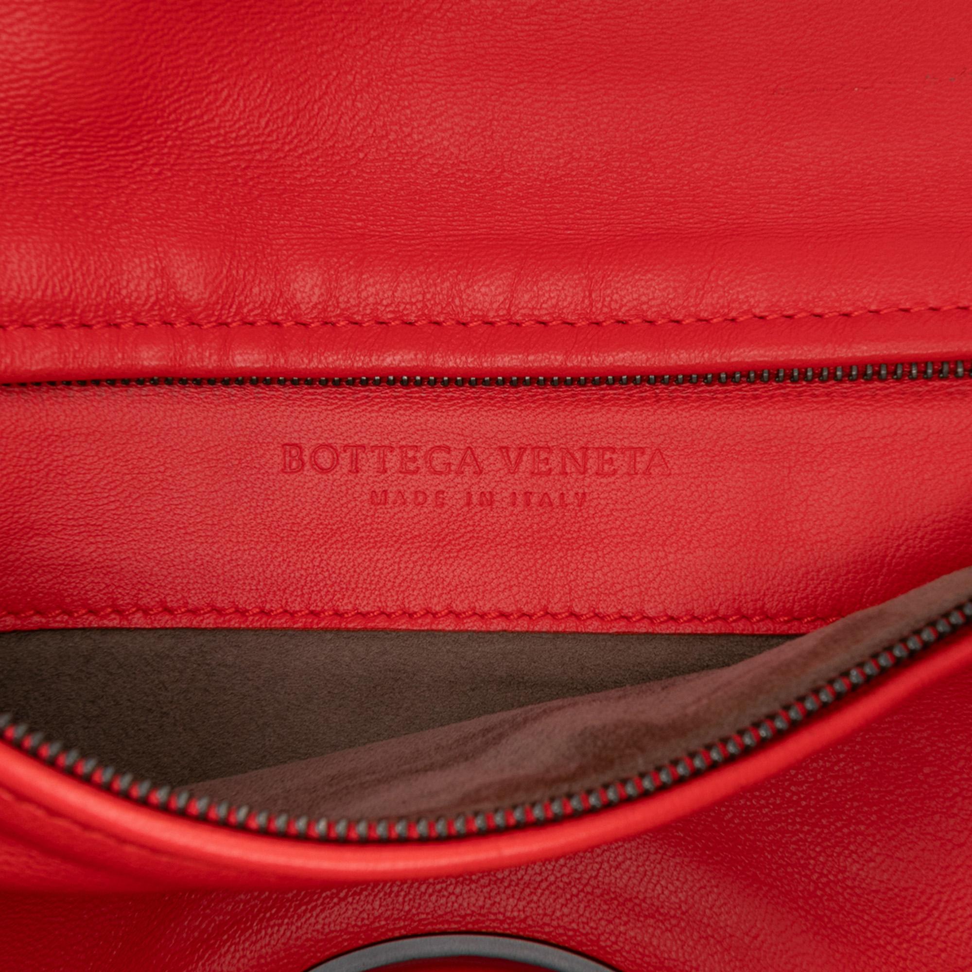 Bottega Veneta Nappa Intrecciato Turn Lock Clutch