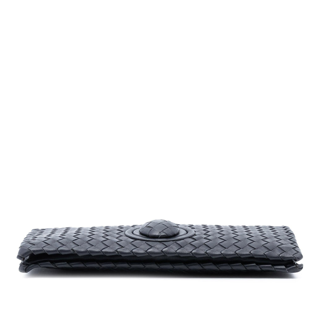 Bottega Veneta Nappa Intrecciato Turn Lock Clutch