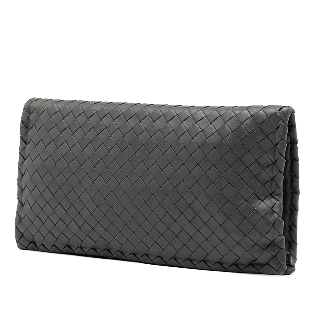 Bottega Veneta Nappa Intrecciato Turn Lock Clutch