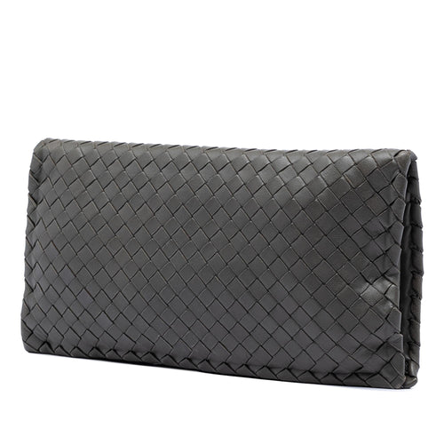 Bottega Veneta Nappa Intrecciato Turn Lock Clutch