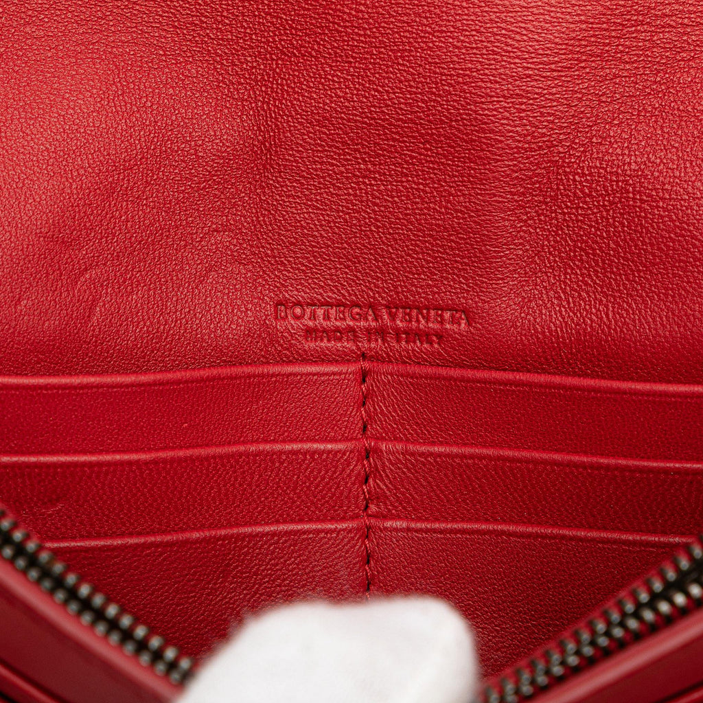 Bottega Veneta Nappa Intrecciato Wallet On Chain