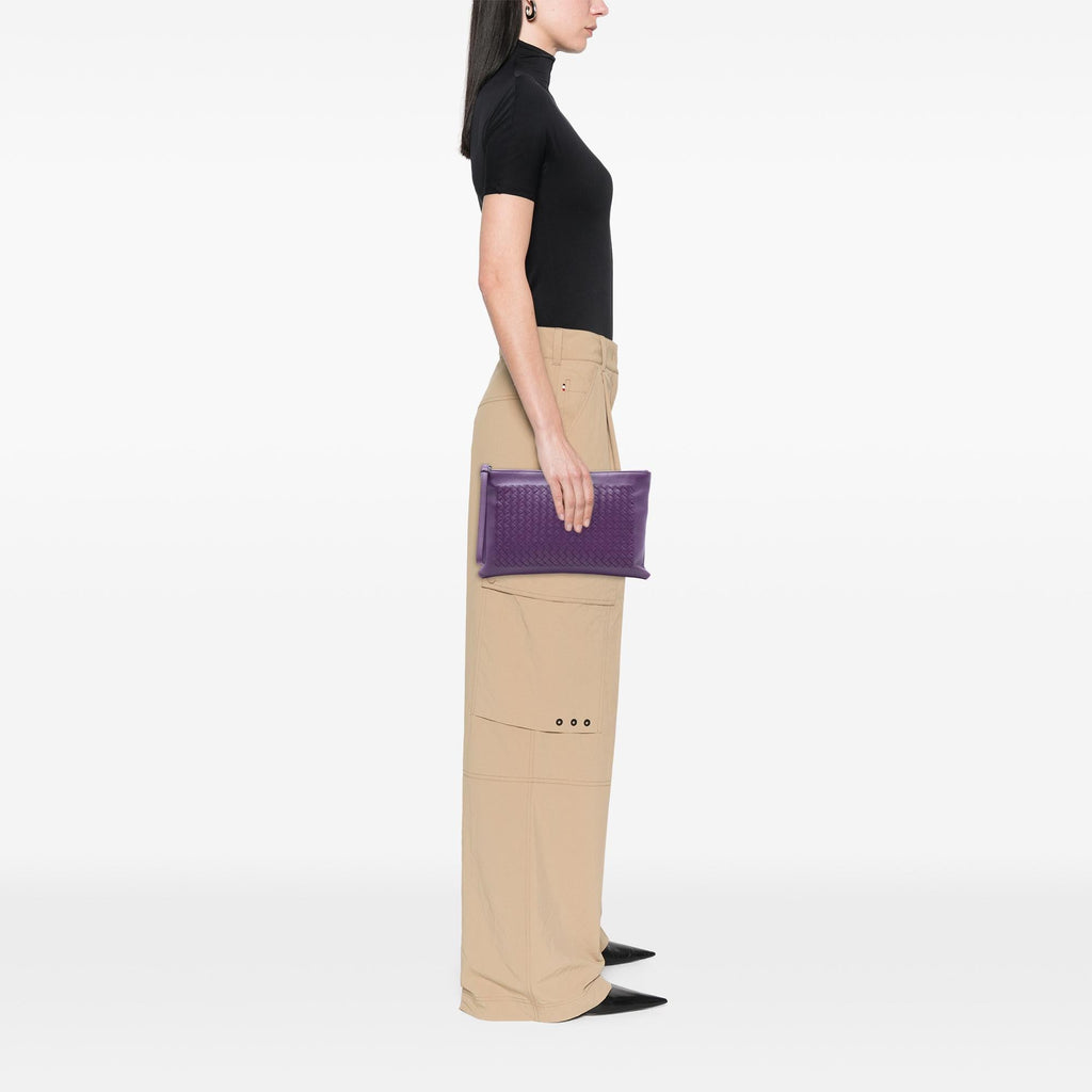 Bottega Veneta Nappa Intrecciato Wristlet Clutch