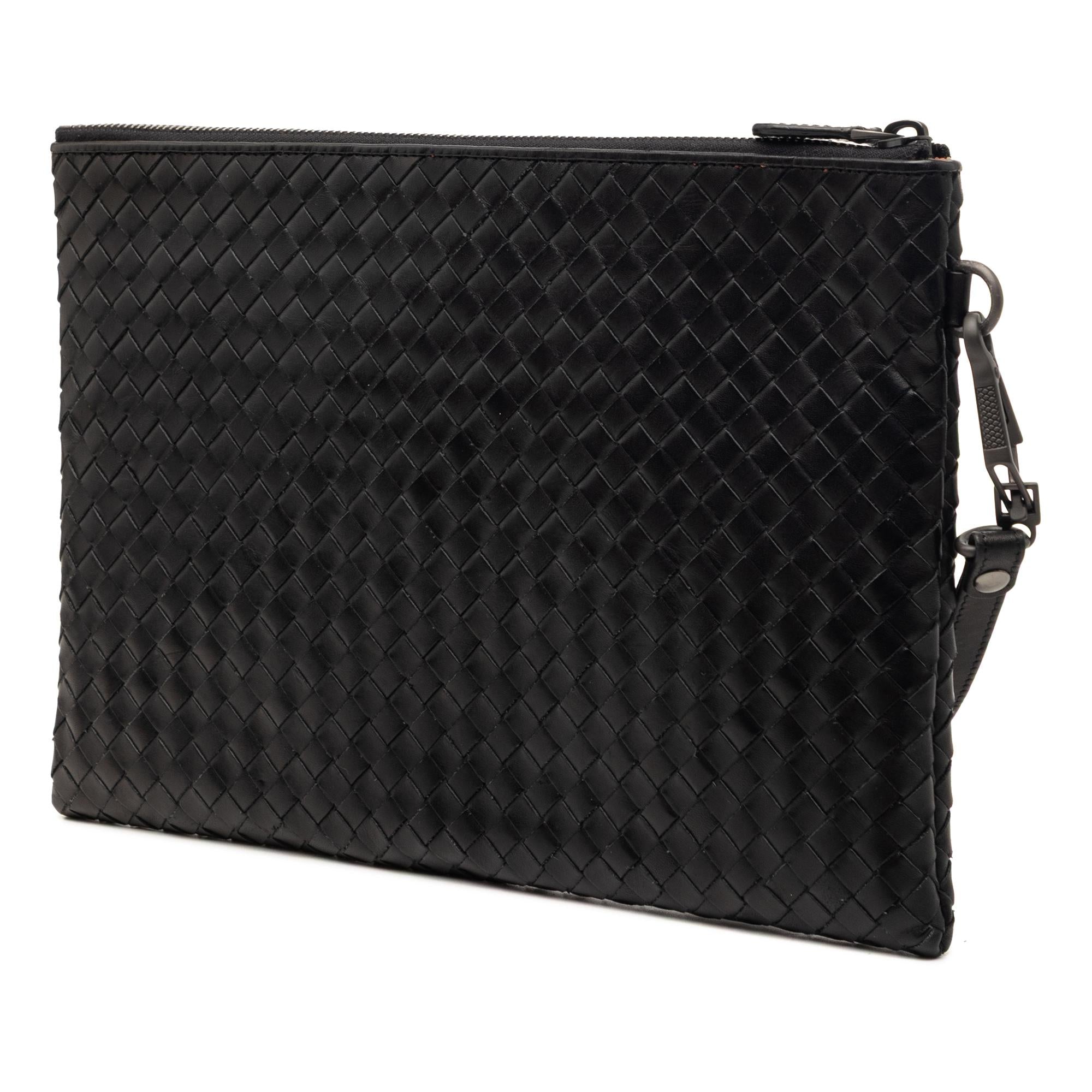 Bottega Veneta Nappa Intrecciato Wristlet Clutch