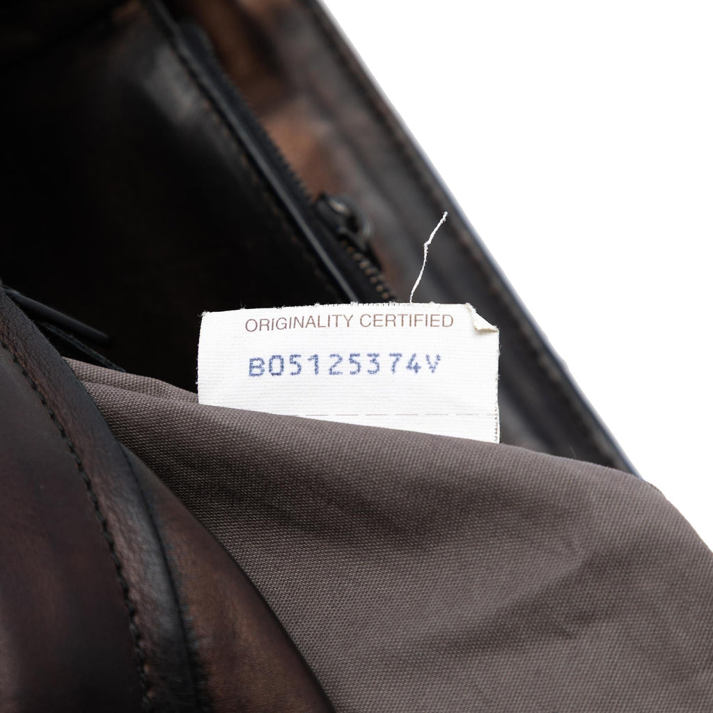 Bottega Veneta Nappa Intreccio Imperatore Business Bag