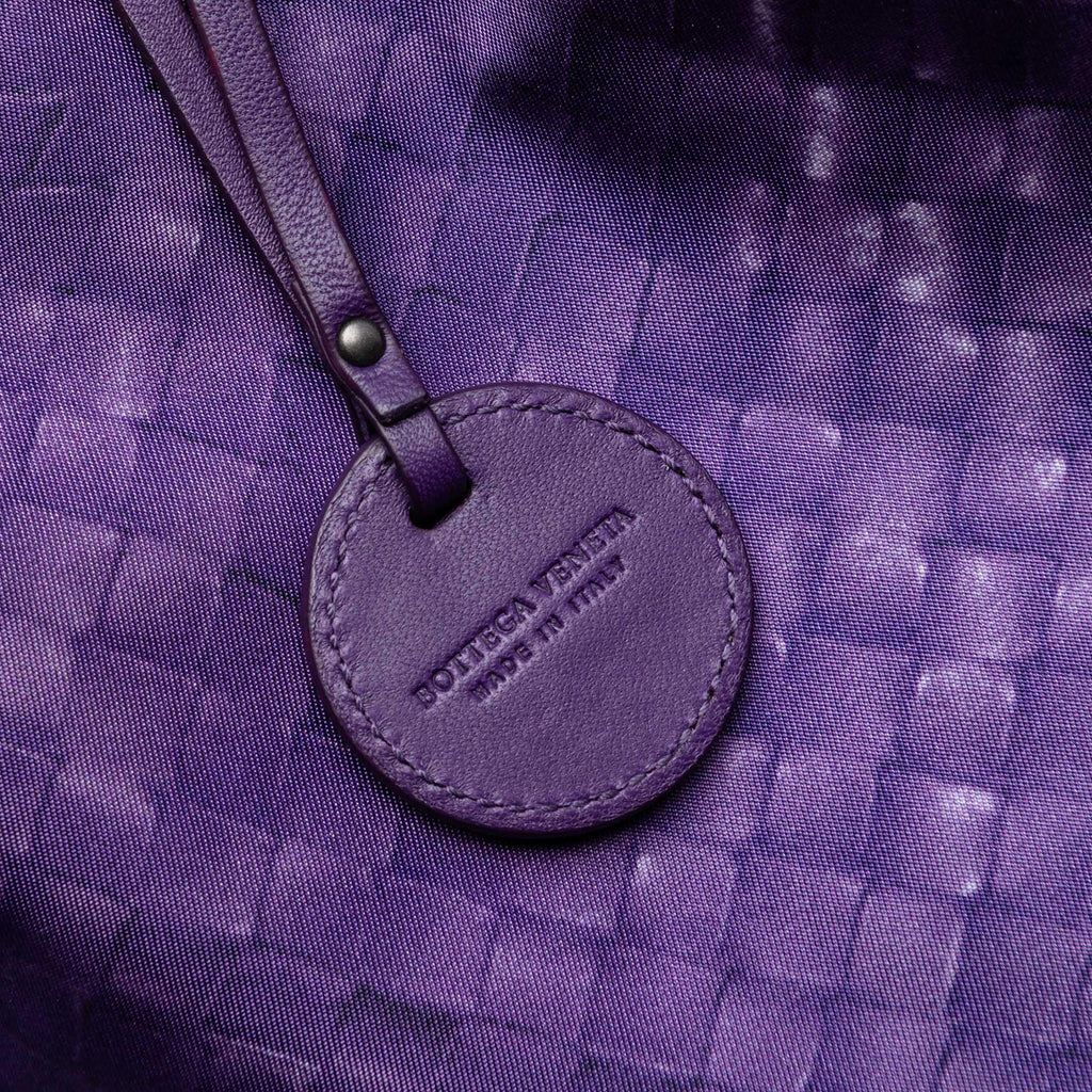 Bottega Veneta Nylon Intrecciolusion Vertical Tote