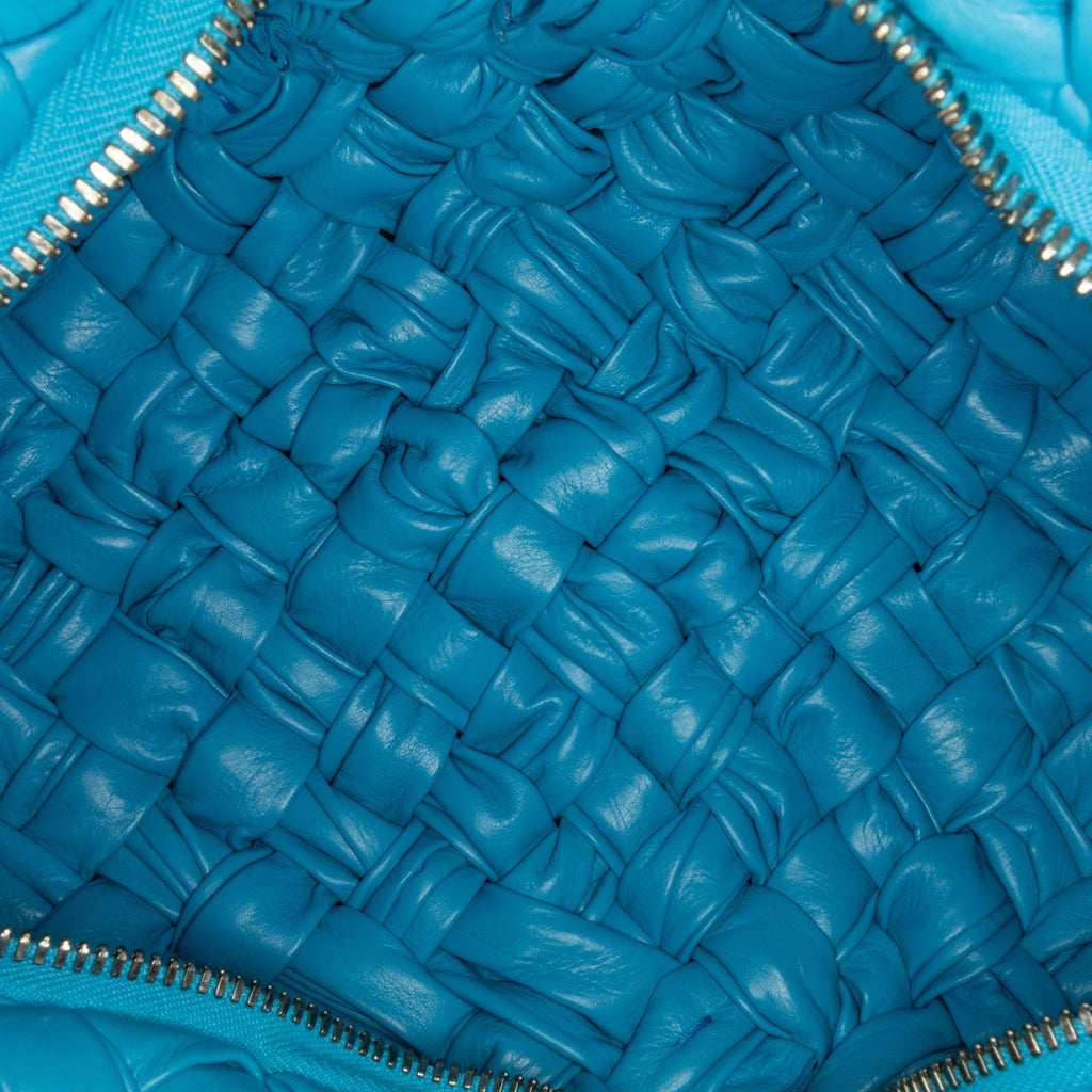 Bottega Veneta Paper Calfskin Intrecciato Banana Hobo Bag