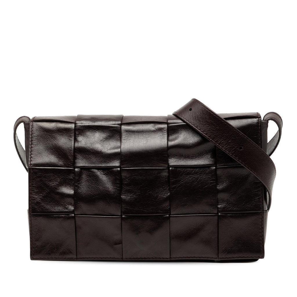Bottega Veneta Paper Calfskin Intrecciato Cassette Crossbody