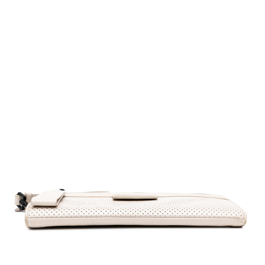 Bottega Veneta Perforated Calfskin Leggero Clutch