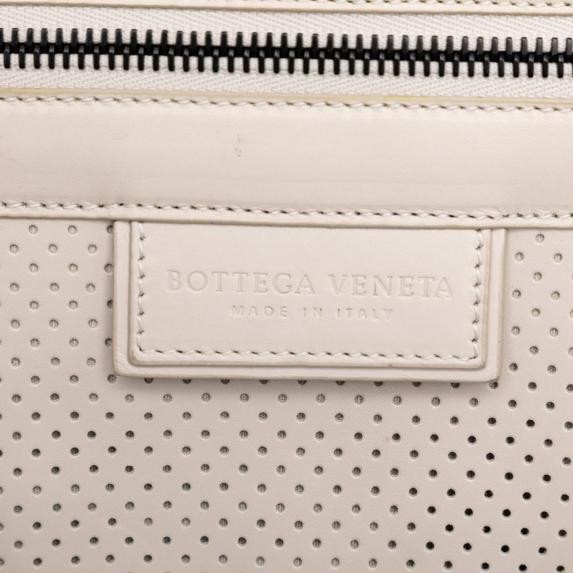 Bottega Veneta Perforated Calfskin Leggero Clutch