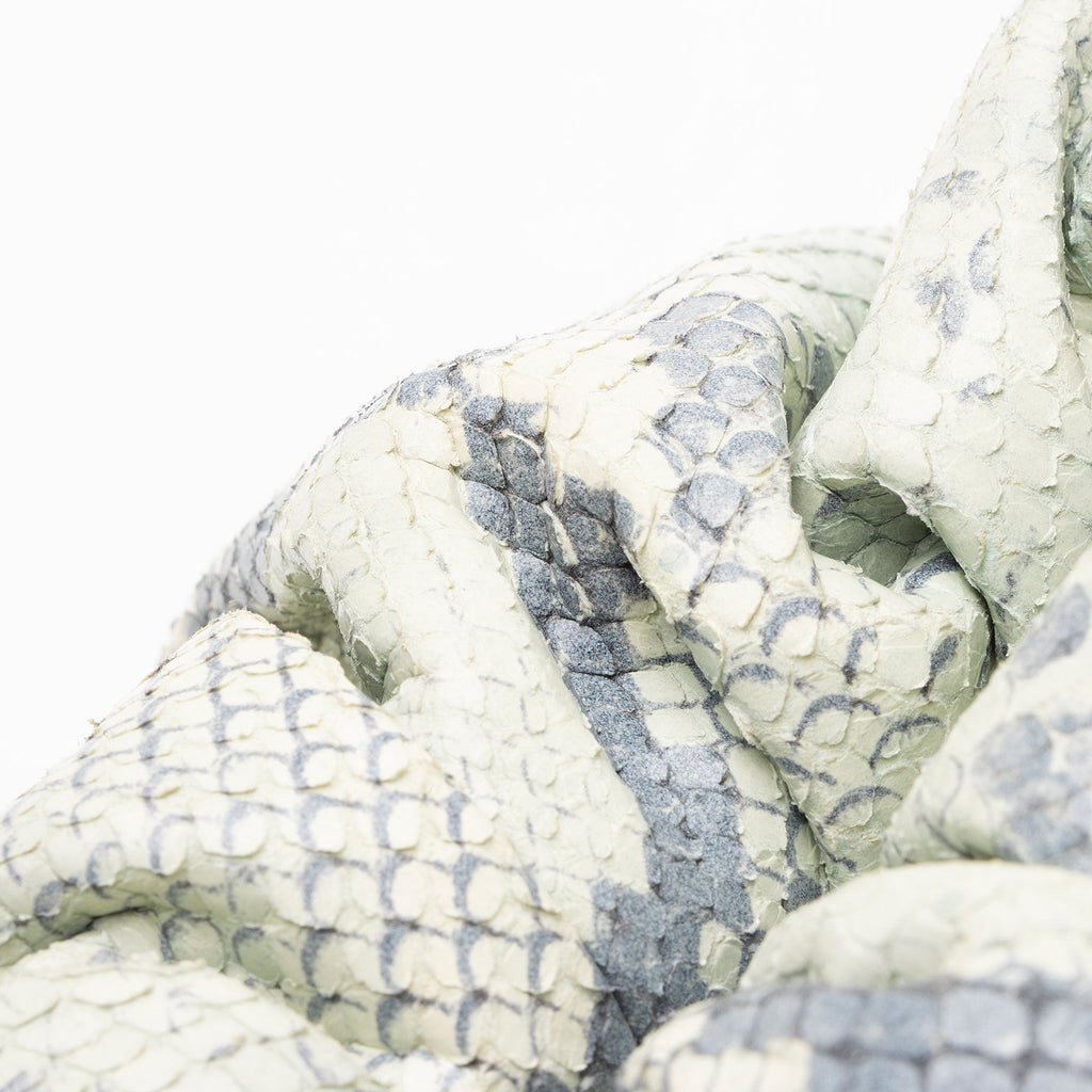 Bottega Veneta Python Embossed Calfskin The Pouch Clutch