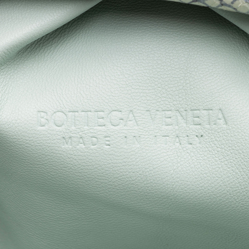 Bottega Veneta Python Embossed Calfskin The Pouch Clutch