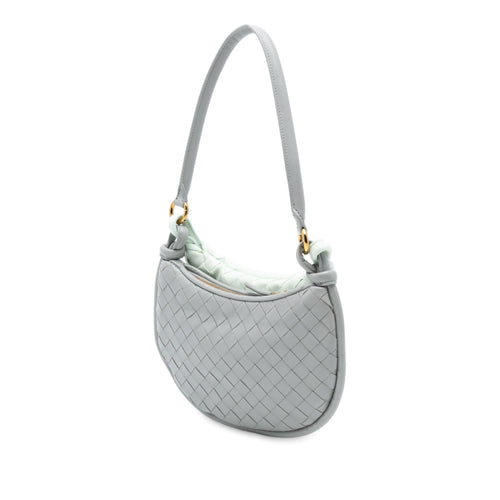Bottega Veneta Small Bicolor Lambskin Intrecciato Gemelli Bag