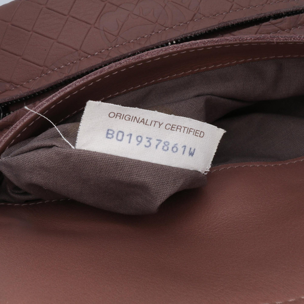 Bottega Veneta Small Calfskin Intrecciomirage Embossed Butterfly Chain Crossbody