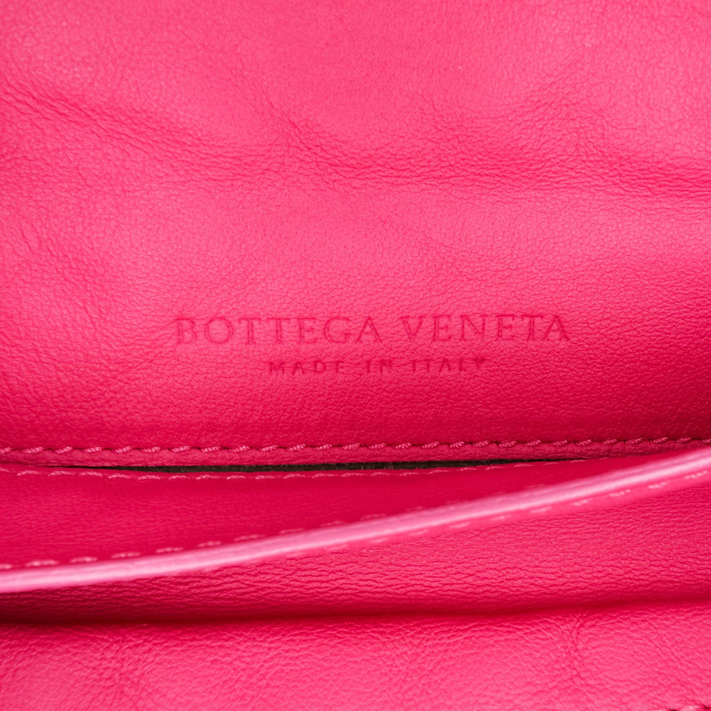Bottega Veneta Small Calfskin Intrecciomirage Embossed Butterfly Chain Crossbody