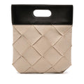 Bottega Veneta Small Canvas French Calfskin Slip Tote