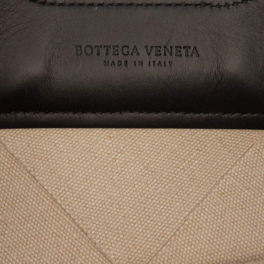 Bottega Veneta Small Canvas French Calfskin Slip Tote