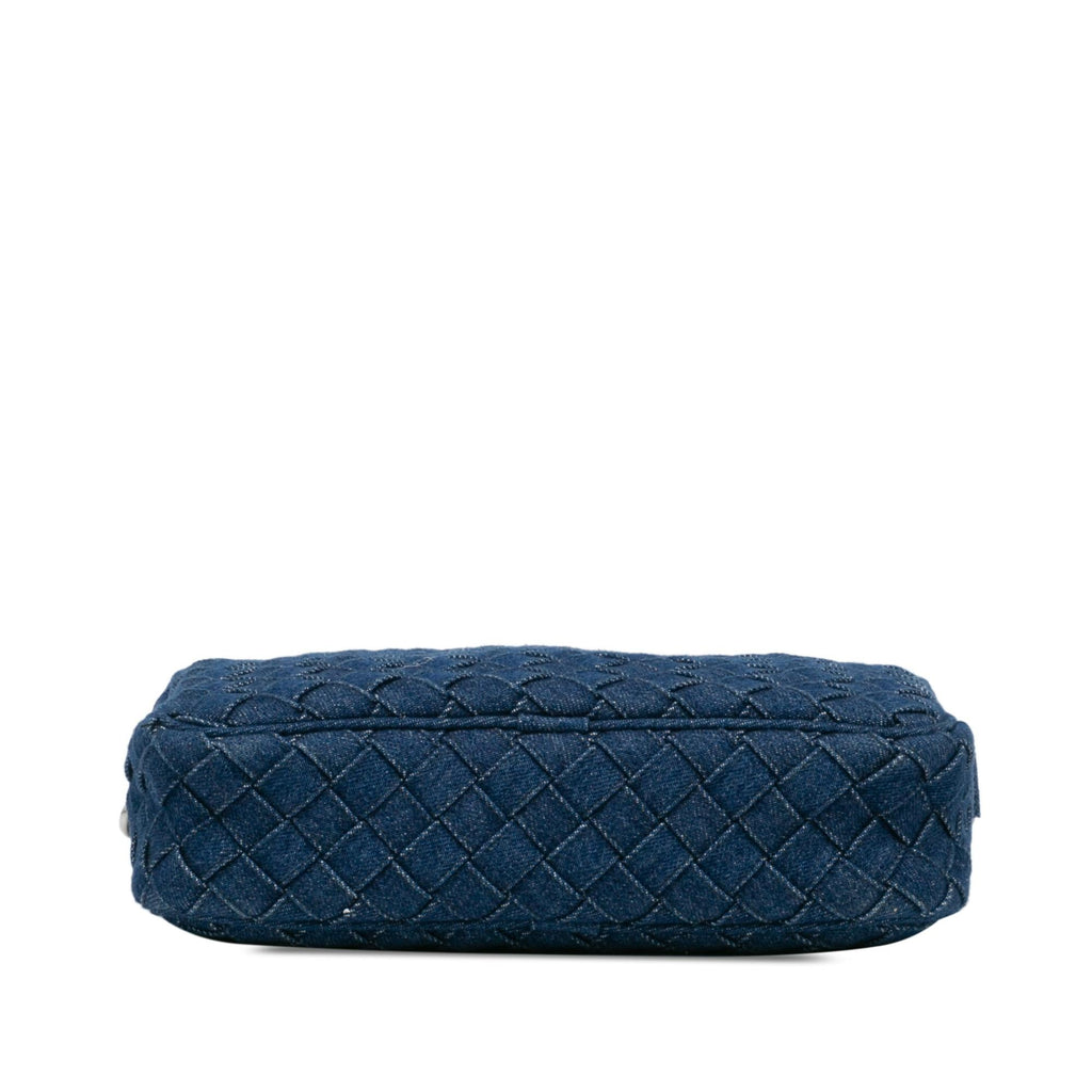 Bottega Veneta Small Denim Intreccio Camera Bag