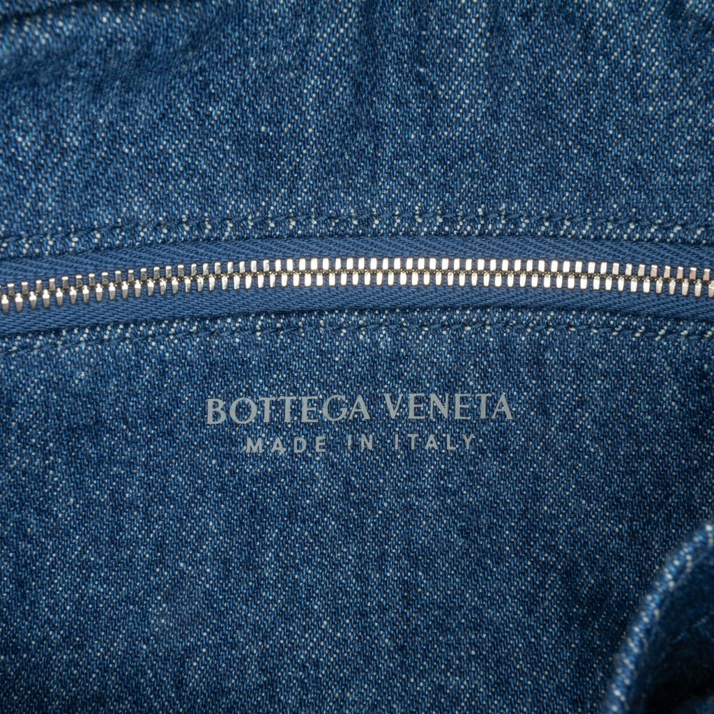 Bottega Veneta Small Denim Intreccio Camera Bag