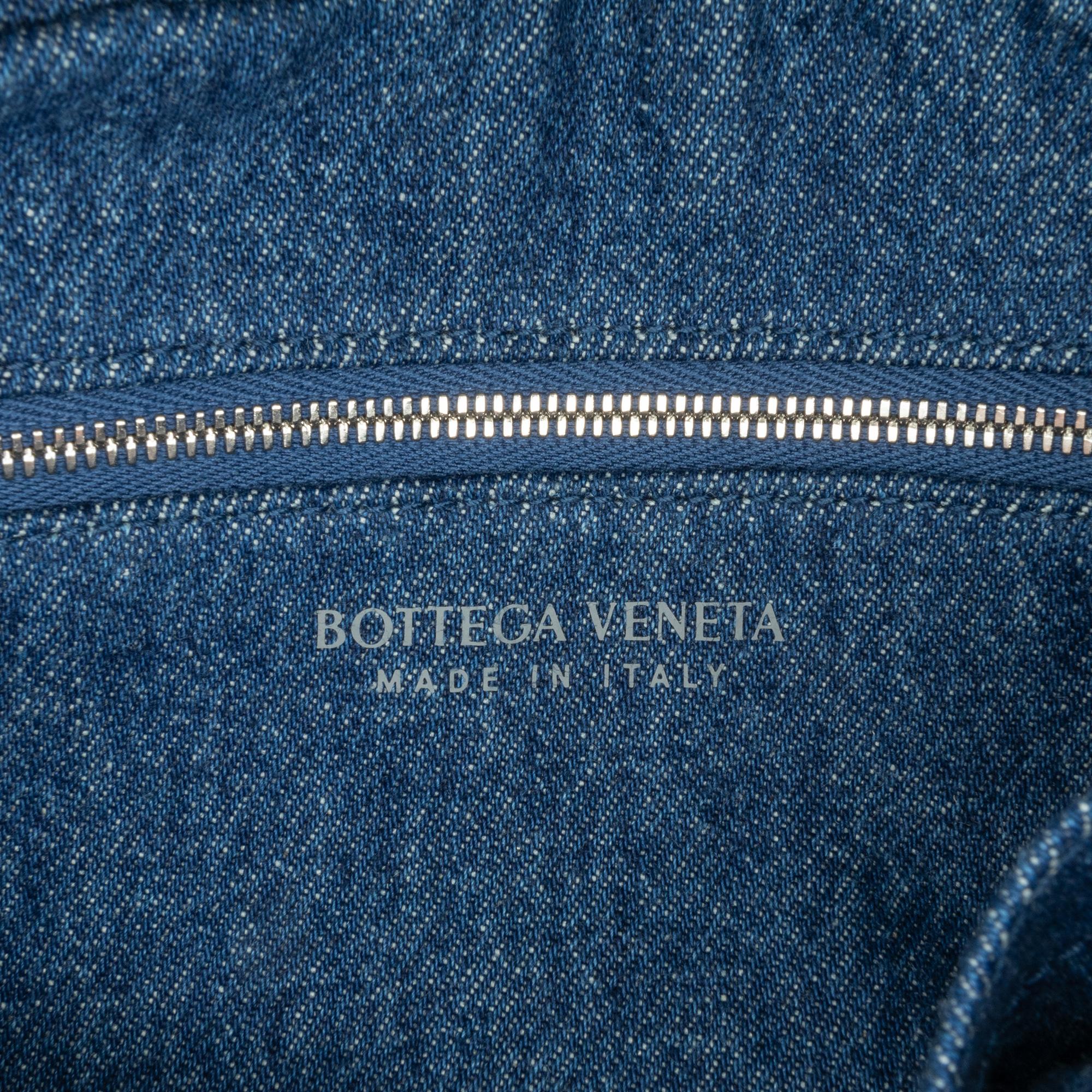 Bottega Veneta Small Denim Intreccio Camera Bag