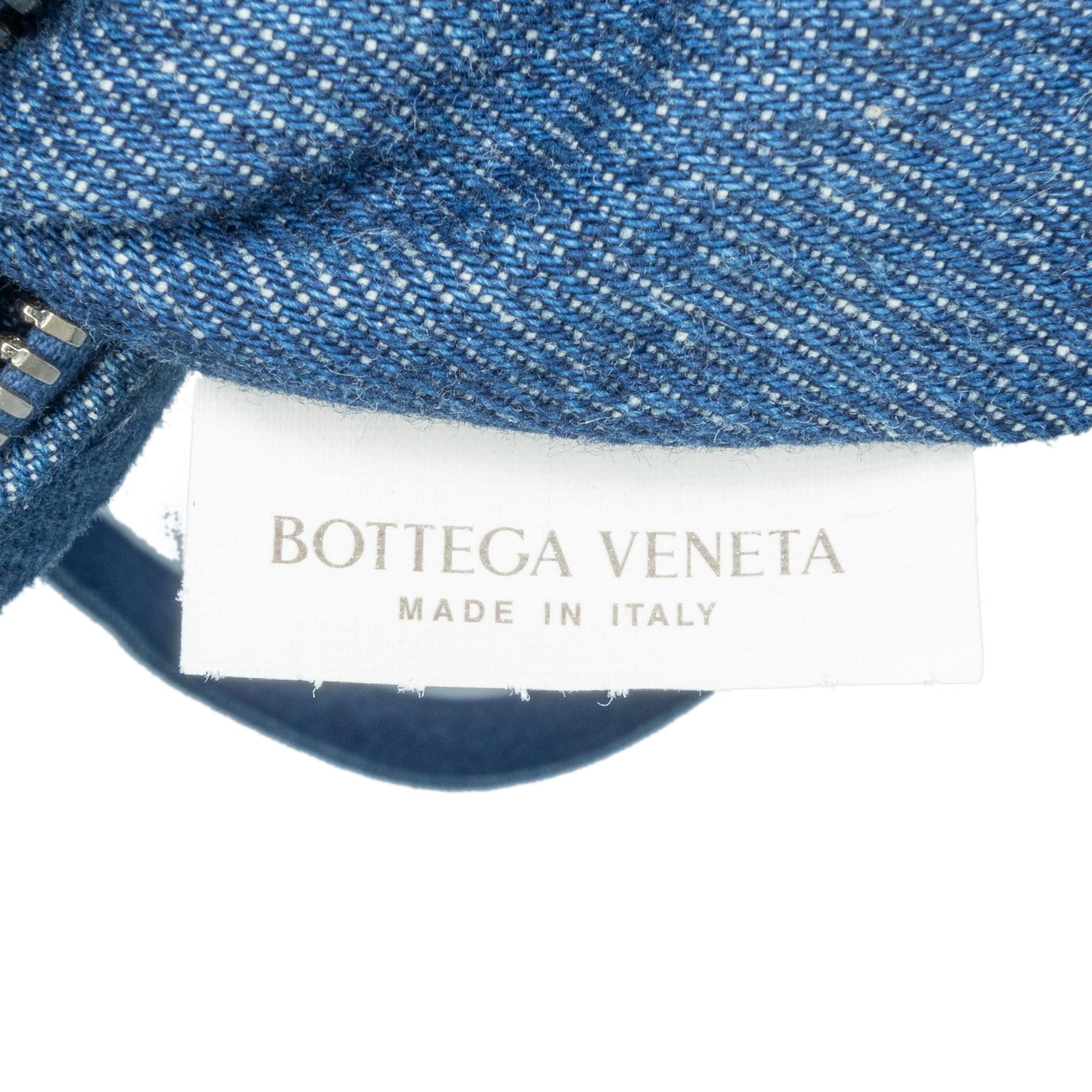 Bottega Veneta Small Denim Intreccio Camera Bag