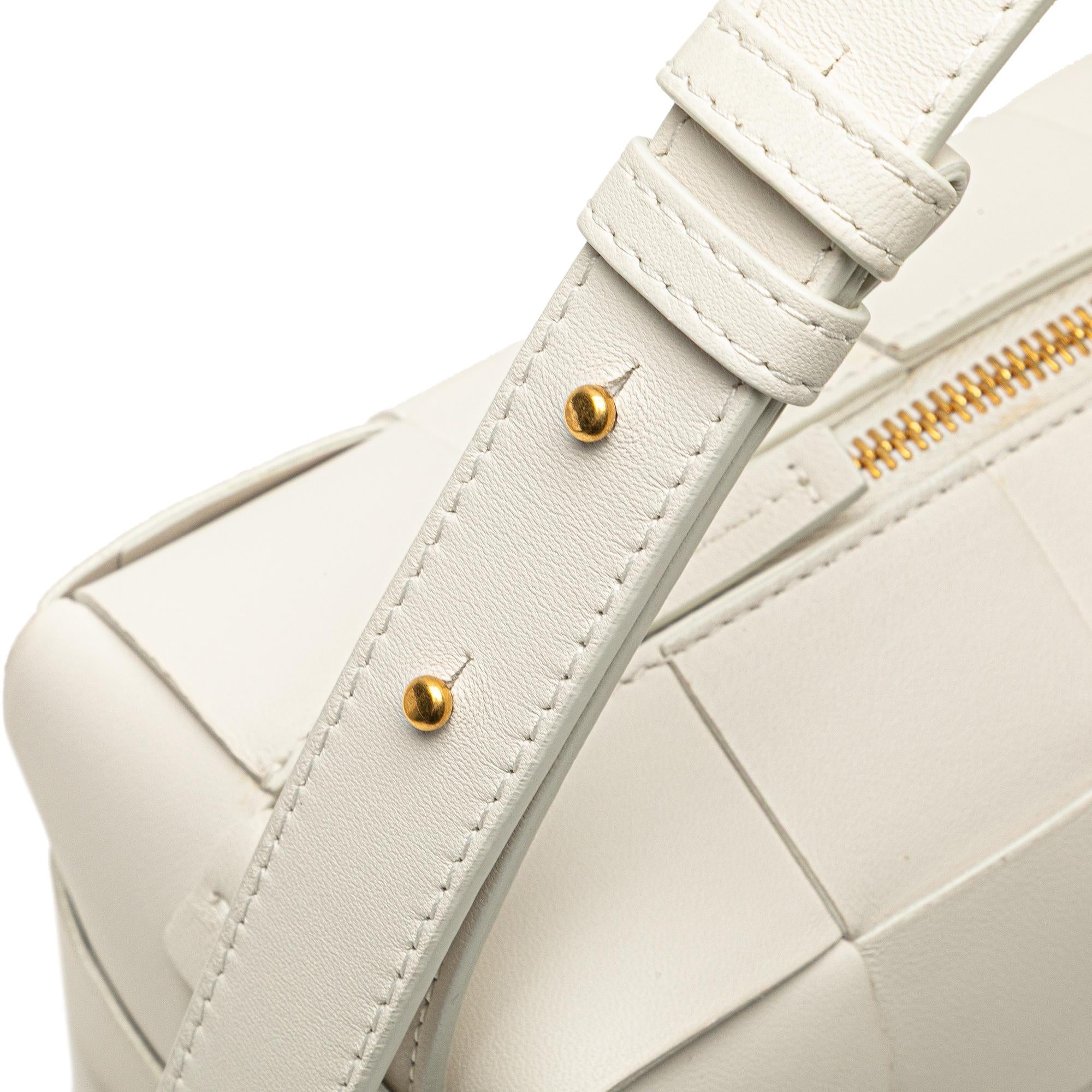 Bottega Veneta Small Lambskin Intrecciato Brick Cassette
