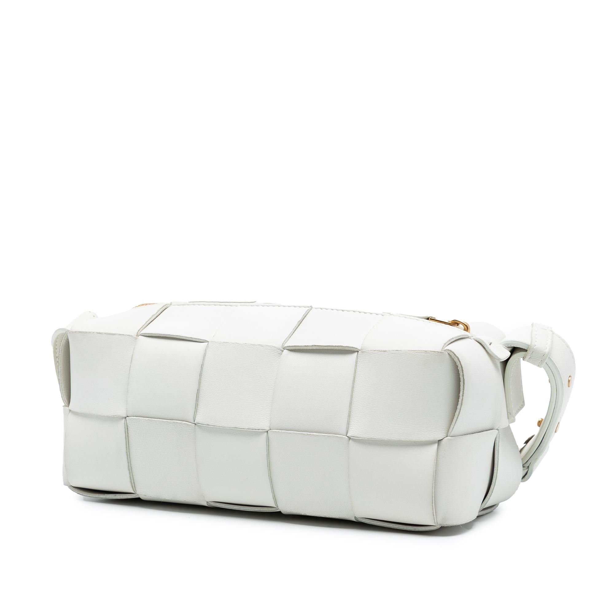 Bottega Veneta Small Lambskin Intrecciato Brick Cassette