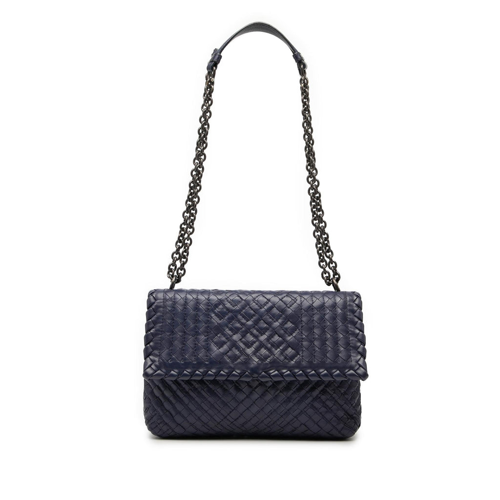 Bottega Veneta Small Nappa Intrecciato Boutis Olimpia Shoulder Bag