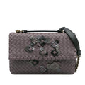 Bottega Veneta Small Nappa Intrecciato Embroidered Olimpia Shoulder Bag