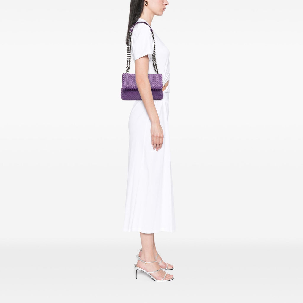 Bottega Veneta Small Nappa Intrecciato Olimpia Crossbody