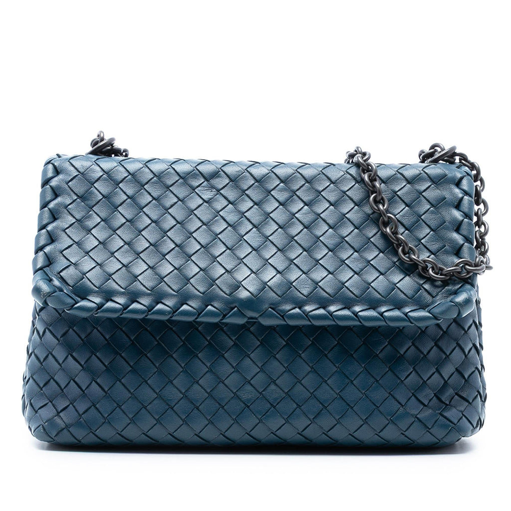Bottega Veneta Small Nappa Intrecciato Olimpia Shoulder Bag