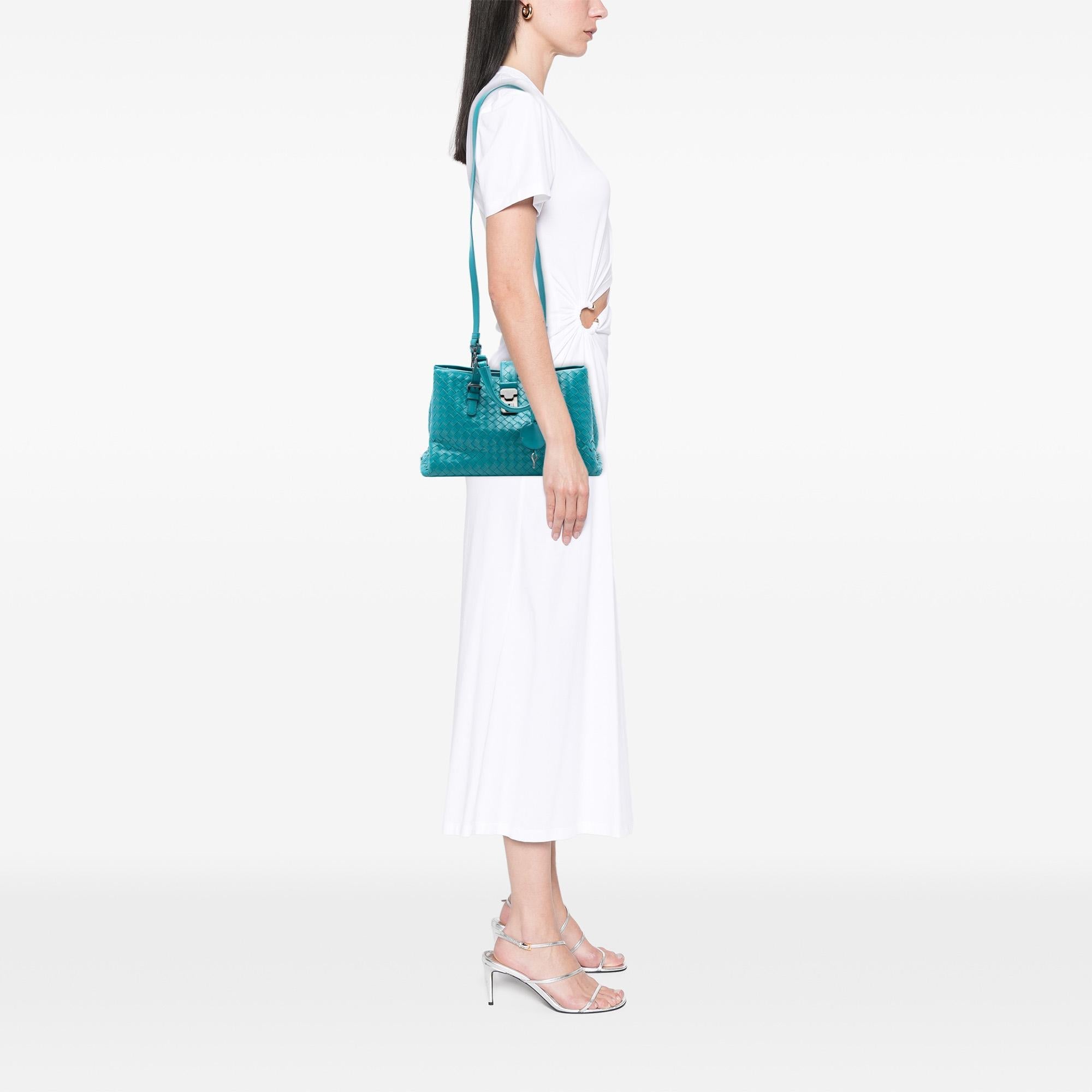 Bottega Veneta Small Nappa Intrecciato Roma Satchel