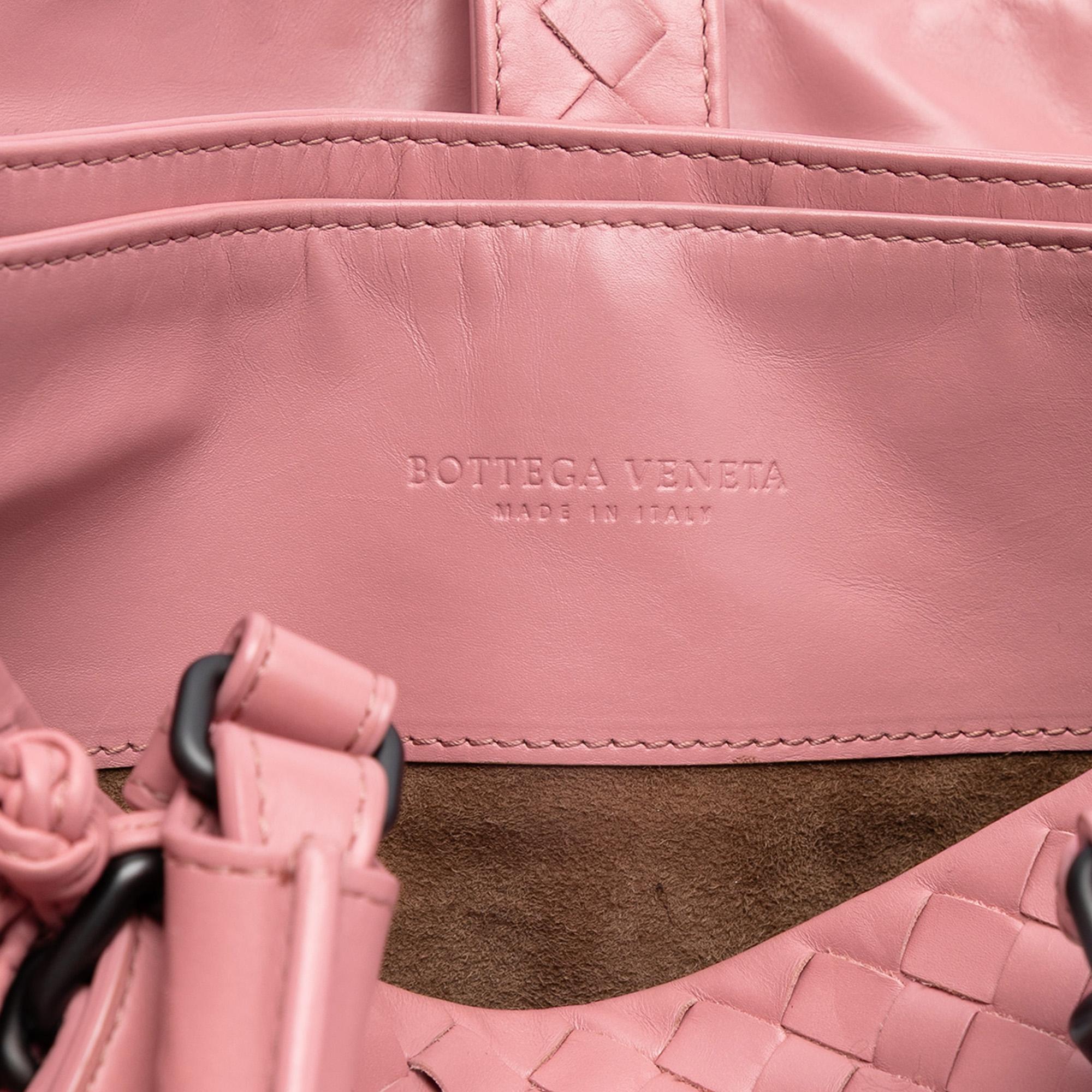 Bottega Veneta Small Nappa Intrecciato Roma Satchel