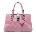 Bottega Veneta Small Nappa Intrecciato Roma Satchel