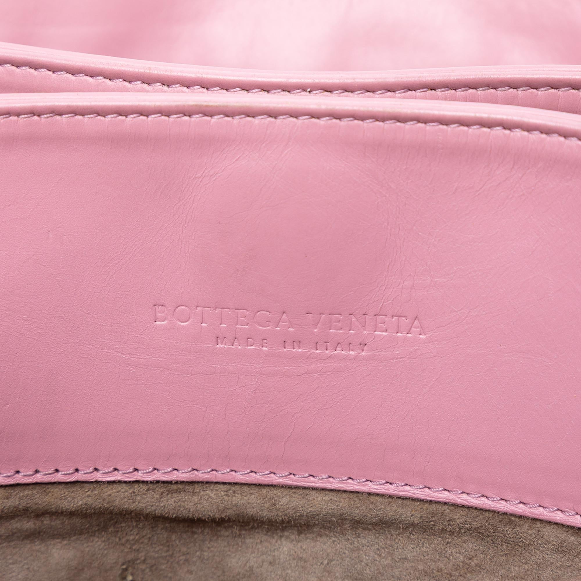 Bottega Veneta Small Nappa Intrecciato Roma Satchel