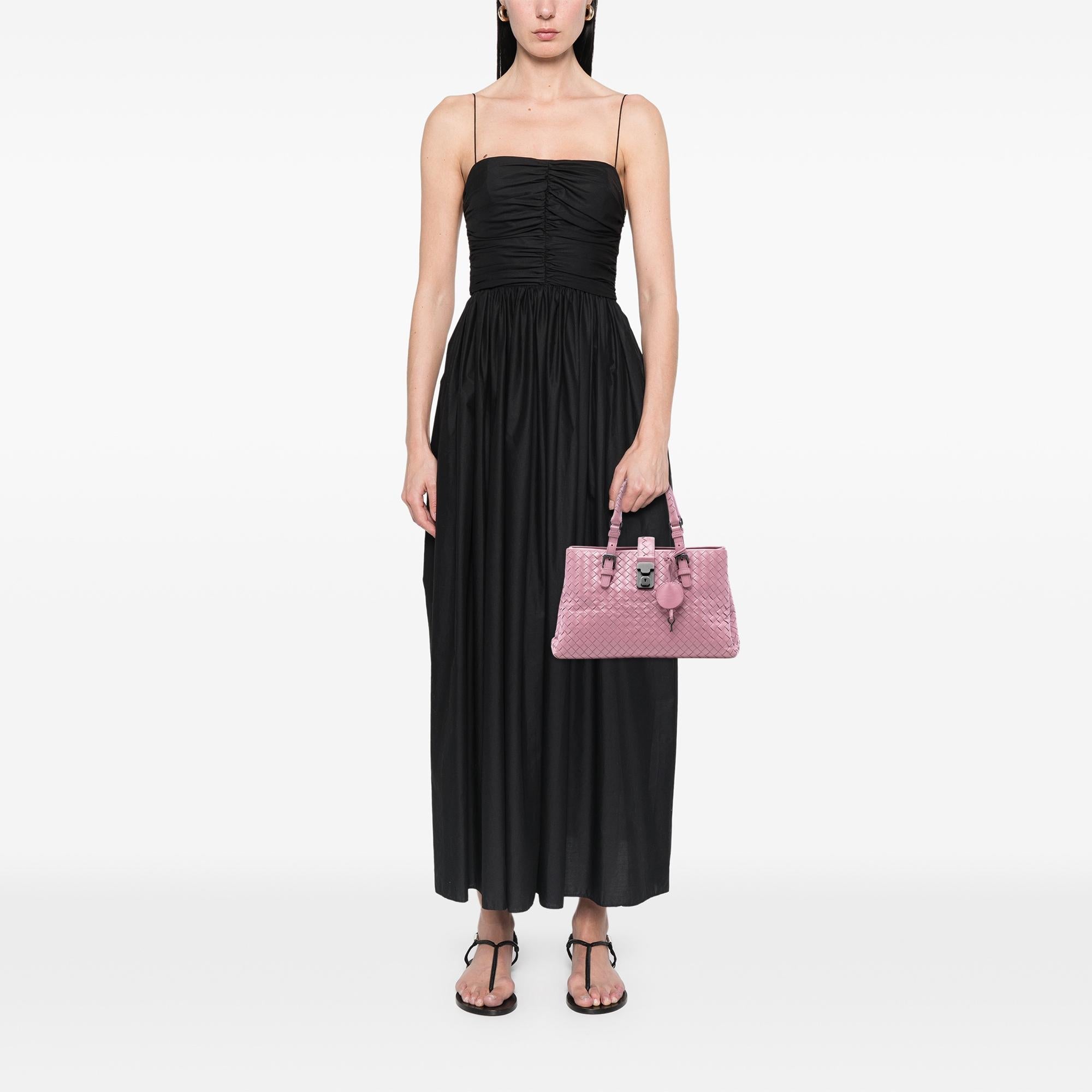Bottega Veneta Small Nappa Intrecciato Roma Satchel