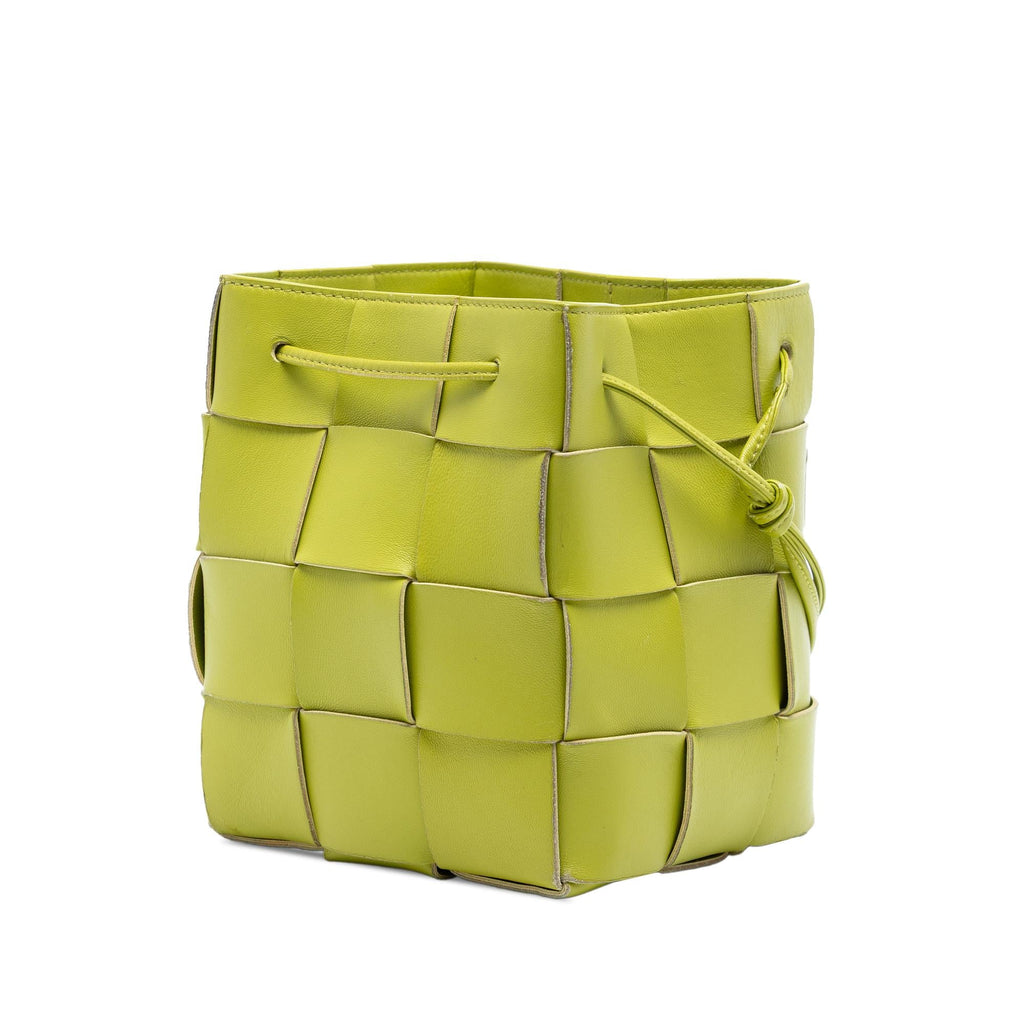 Bottega Veneta Small Nappa Maxi Intrecciato Cassette Bucket Bag
