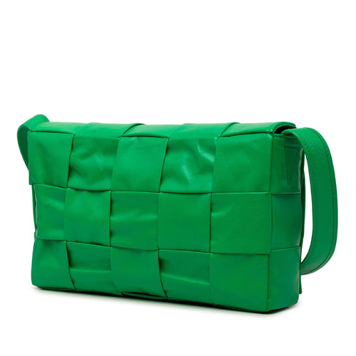 Bottega Veneta Small Paper Calfskin Intrecciato Cassette Crossbody