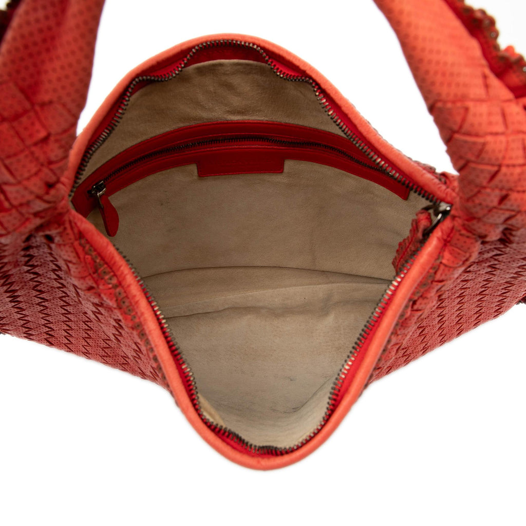 Bottega Veneta Small Perforated Nappa Intrecciato Veneta Hobo