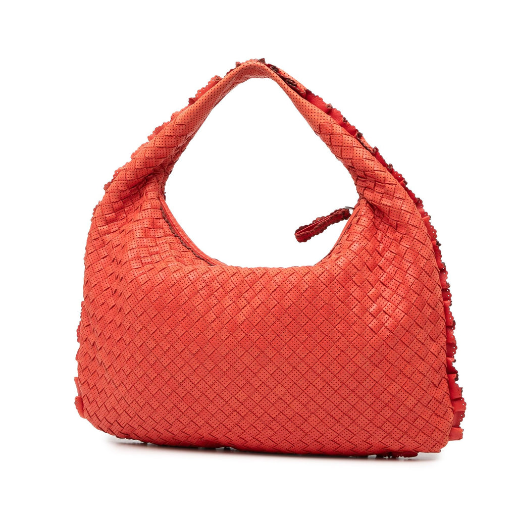 Bottega Veneta Small Perforated Nappa Intrecciato Veneta Hobo