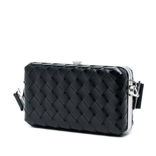 Bottega Veneta Spazzolato Intrecciato Box Messenger Bag