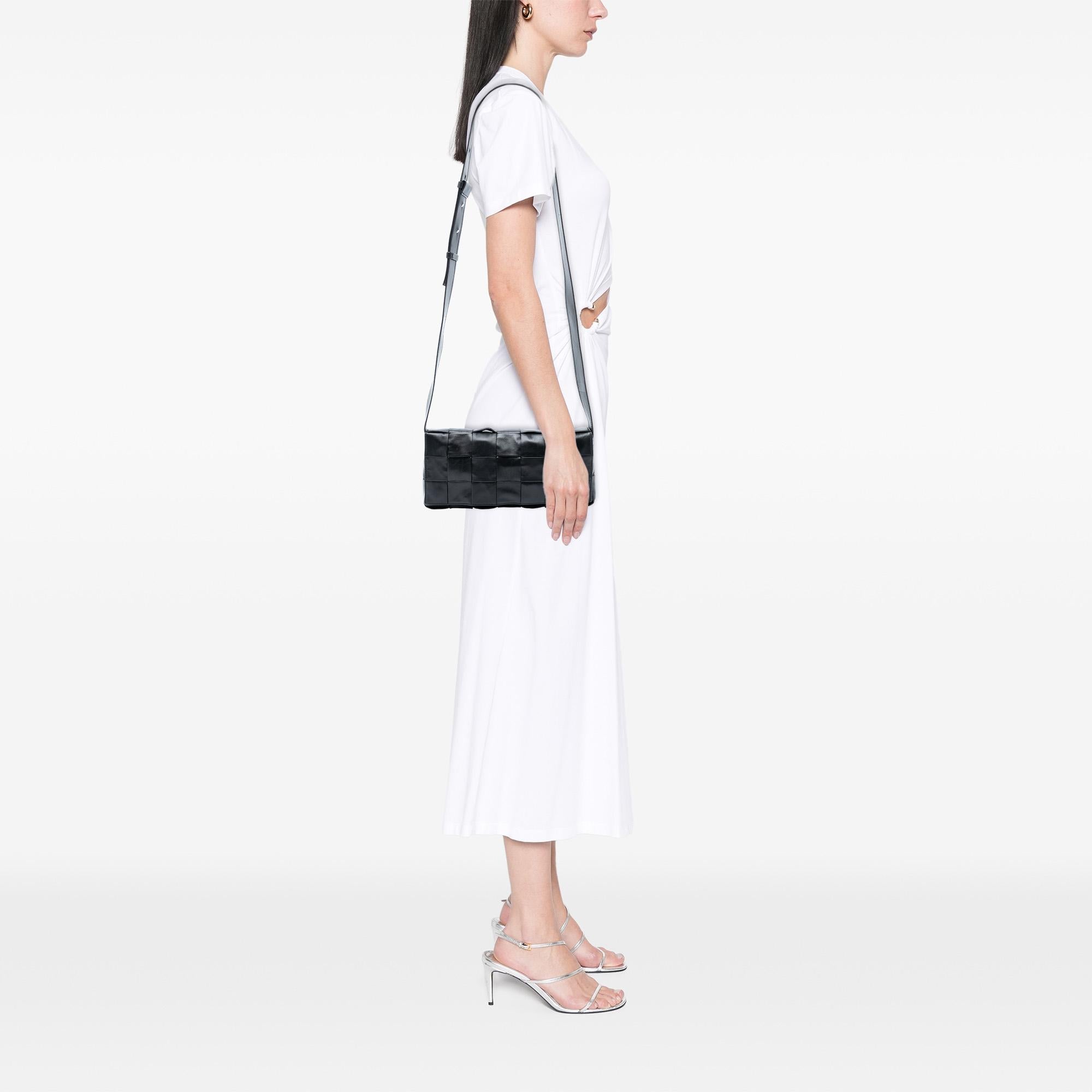 Bottega Veneta Stretch Paper Calfskin Intrecciato Cassette Crossbody