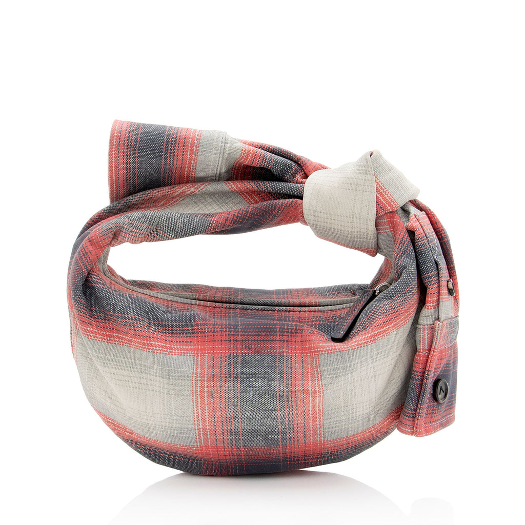 Bottega Veneta Tartan Printed Nappa Jodie Mini Bag