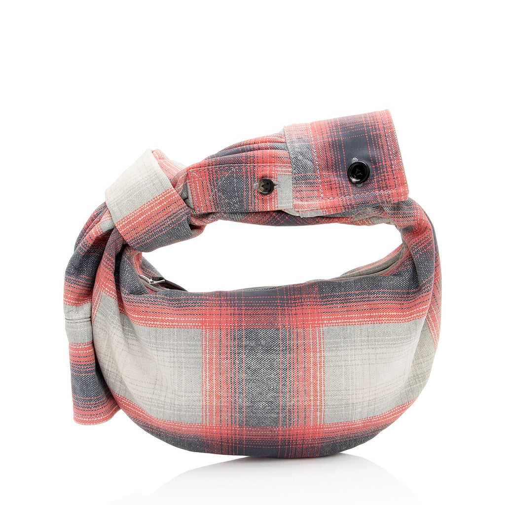 Bottega Veneta Tartan Printed Nappa Jodie Mini Bag