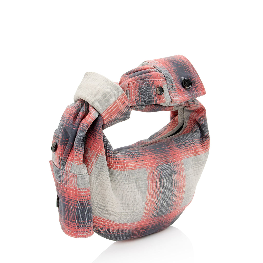 Bottega Veneta Tartan Printed Nappa Jodie Mini Bag
