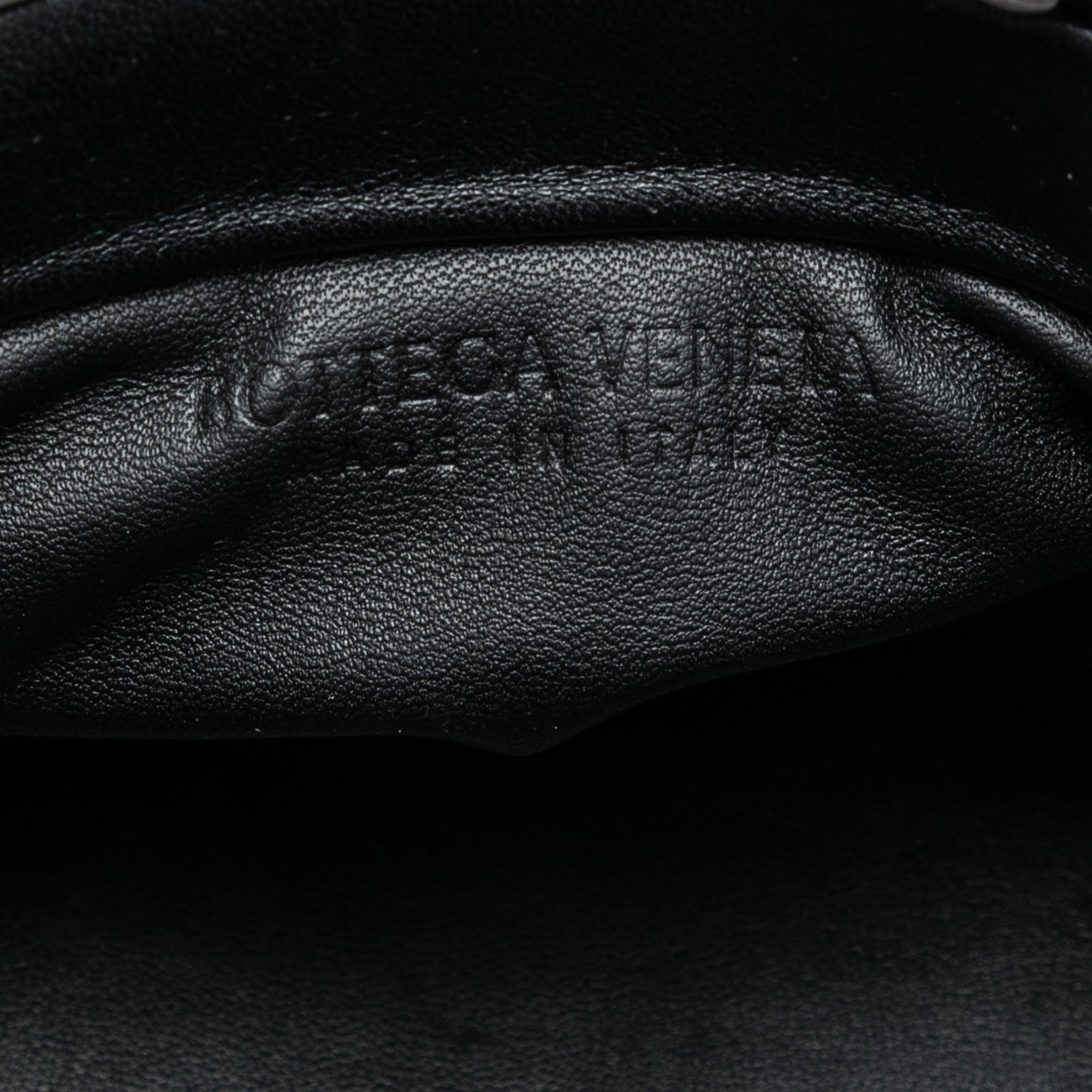 Bottega Veneta Textured Nappa Zebra Print Chain Pouch